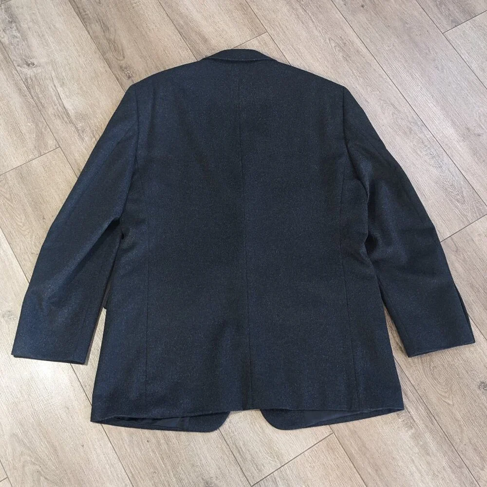 Pronto Uomo Blazer Mens 42R Dark Gray 100% Cashmere Couture Sports Coat Jacket